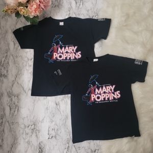 💕 Set of 2 Mary Poppins Graphic Short Sleeves Tee M